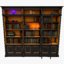 3D bookcase books