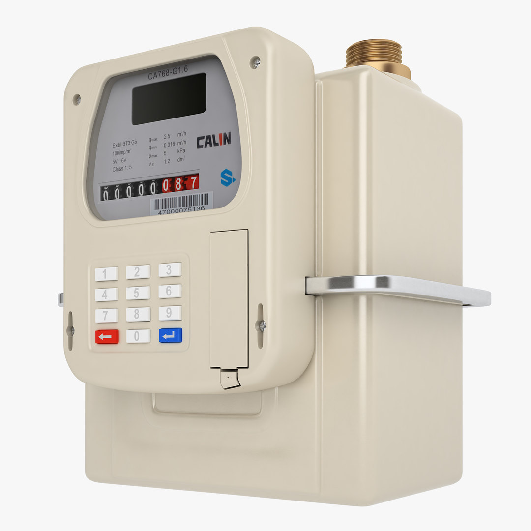 Gas prepayment meter 3D TurboSquid 1467659