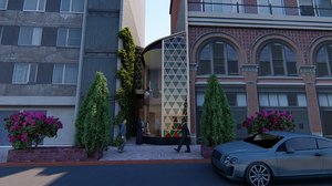 revit stair path shop 3D model