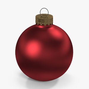 christmas ball red 3D model