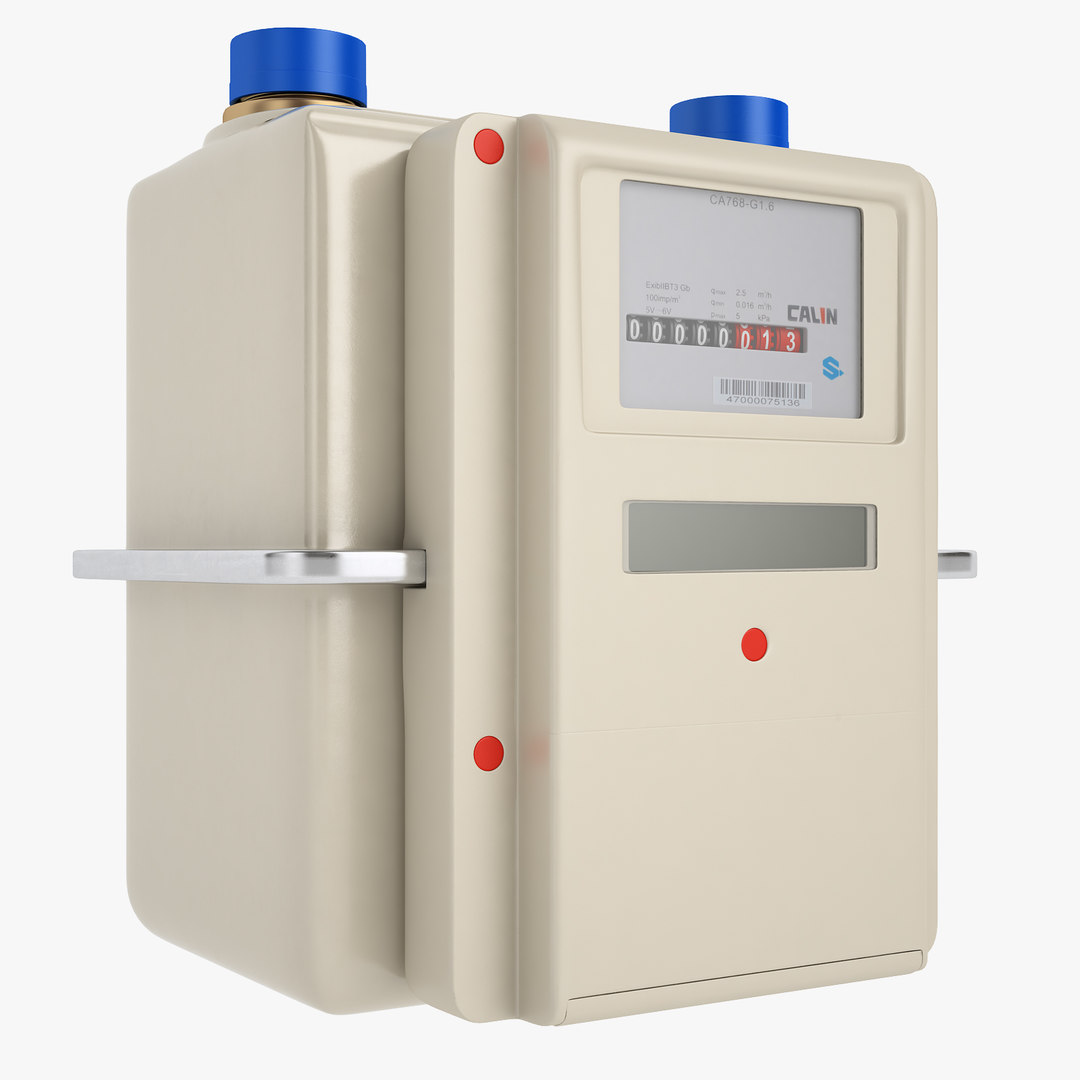 Gas prepayment meter 3D model TurboSquid 1468018