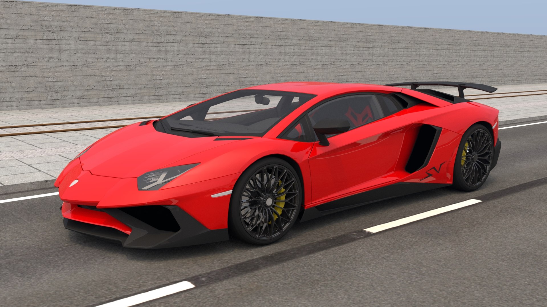 3D lamborghini aventador sv model - TurboSquid 1468035