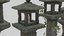 japanese shinto temple pack model