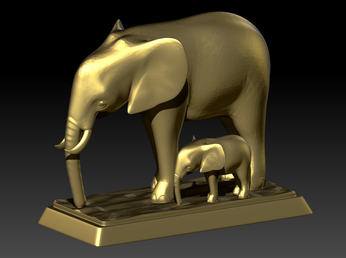 Elephant Printing 3d Model Turbosquid 1468139