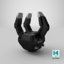 3D rigged robotiq finger gripper model