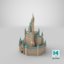 3D castle disney style model