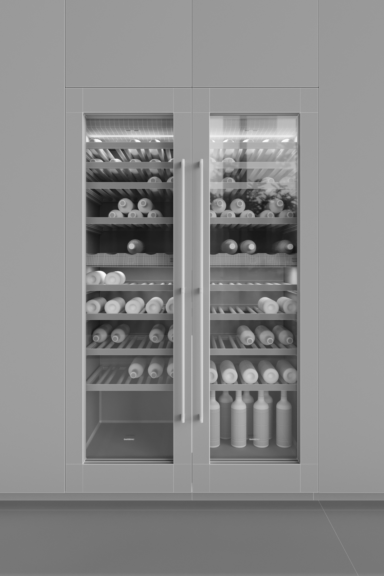 3D gaggenau wine rw282260 refrigerator TurboSquid 1468537