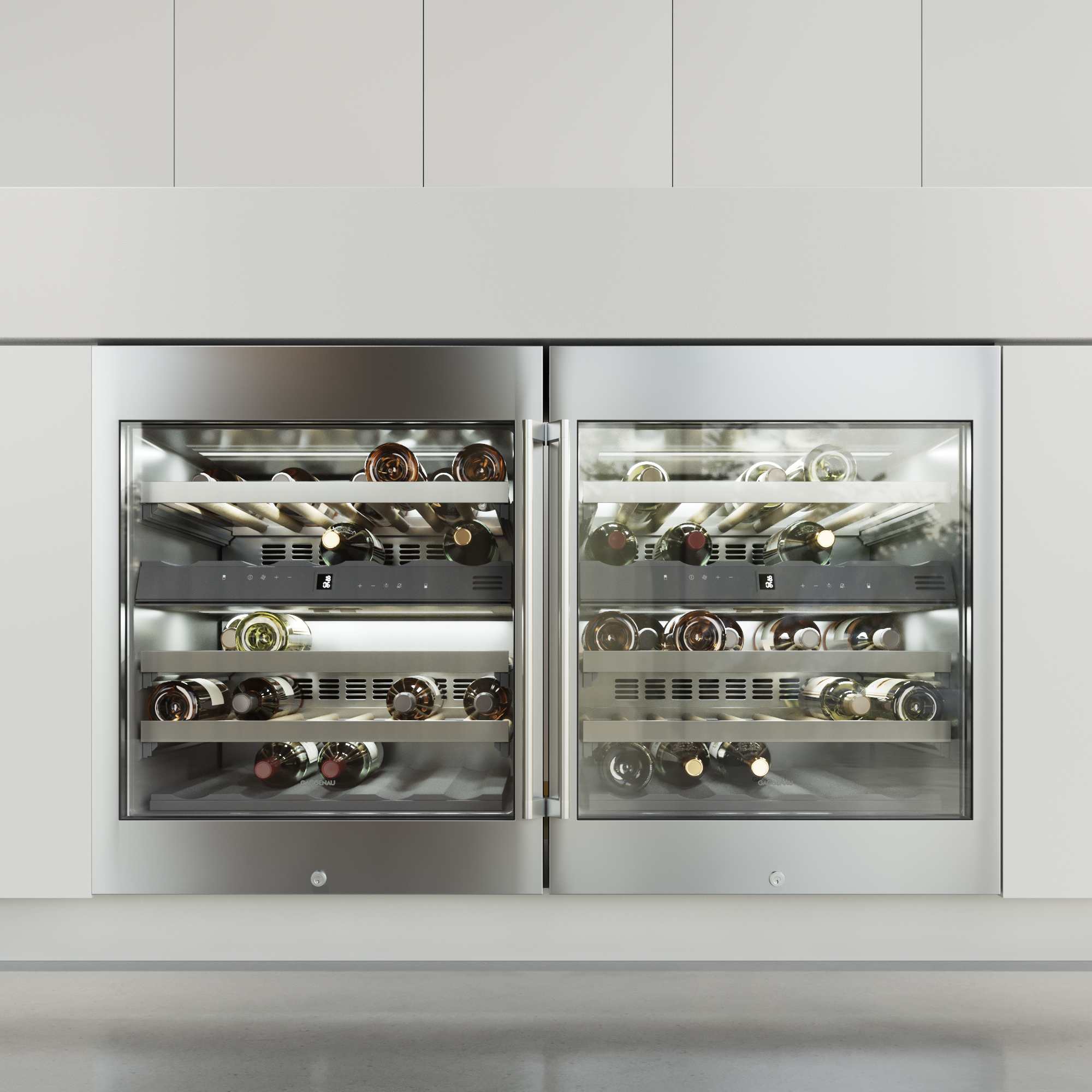 3D gaggenau wine rw404261 refrigerator model TurboSquid 1468547