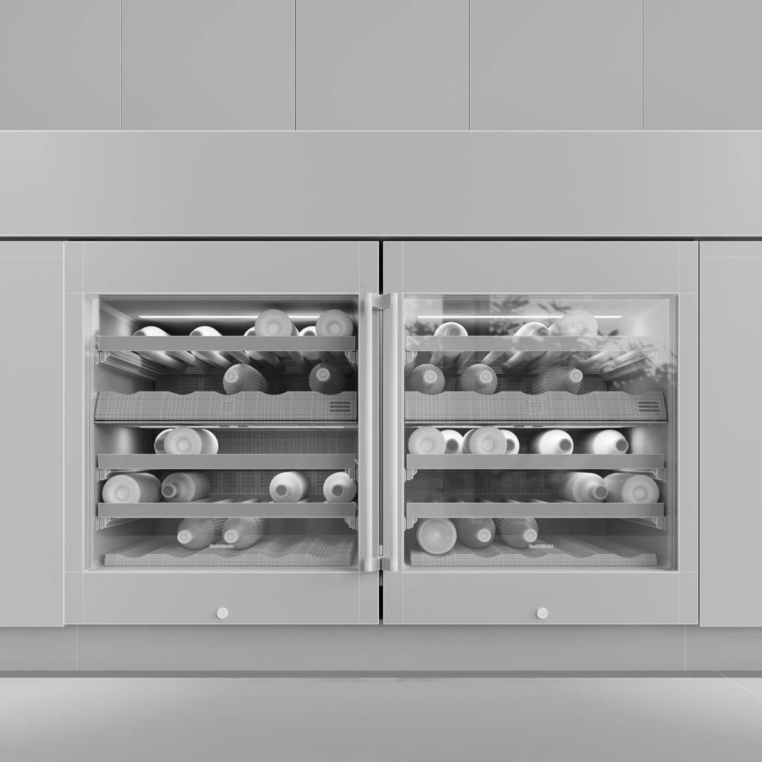 3D gaggenau wine rw404261 refrigerator model TurboSquid 1468547