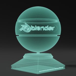 Hologram material For blender