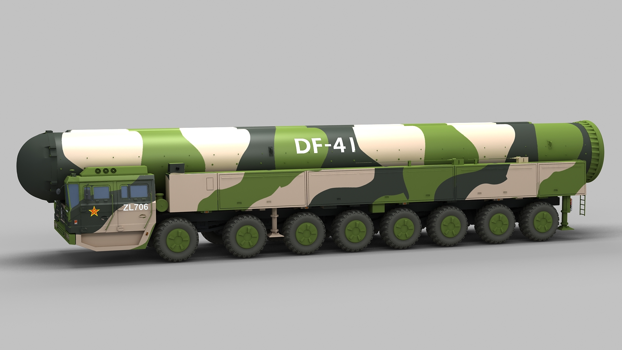 Chinese df-41 missile 3D model - TurboSquid 1468656