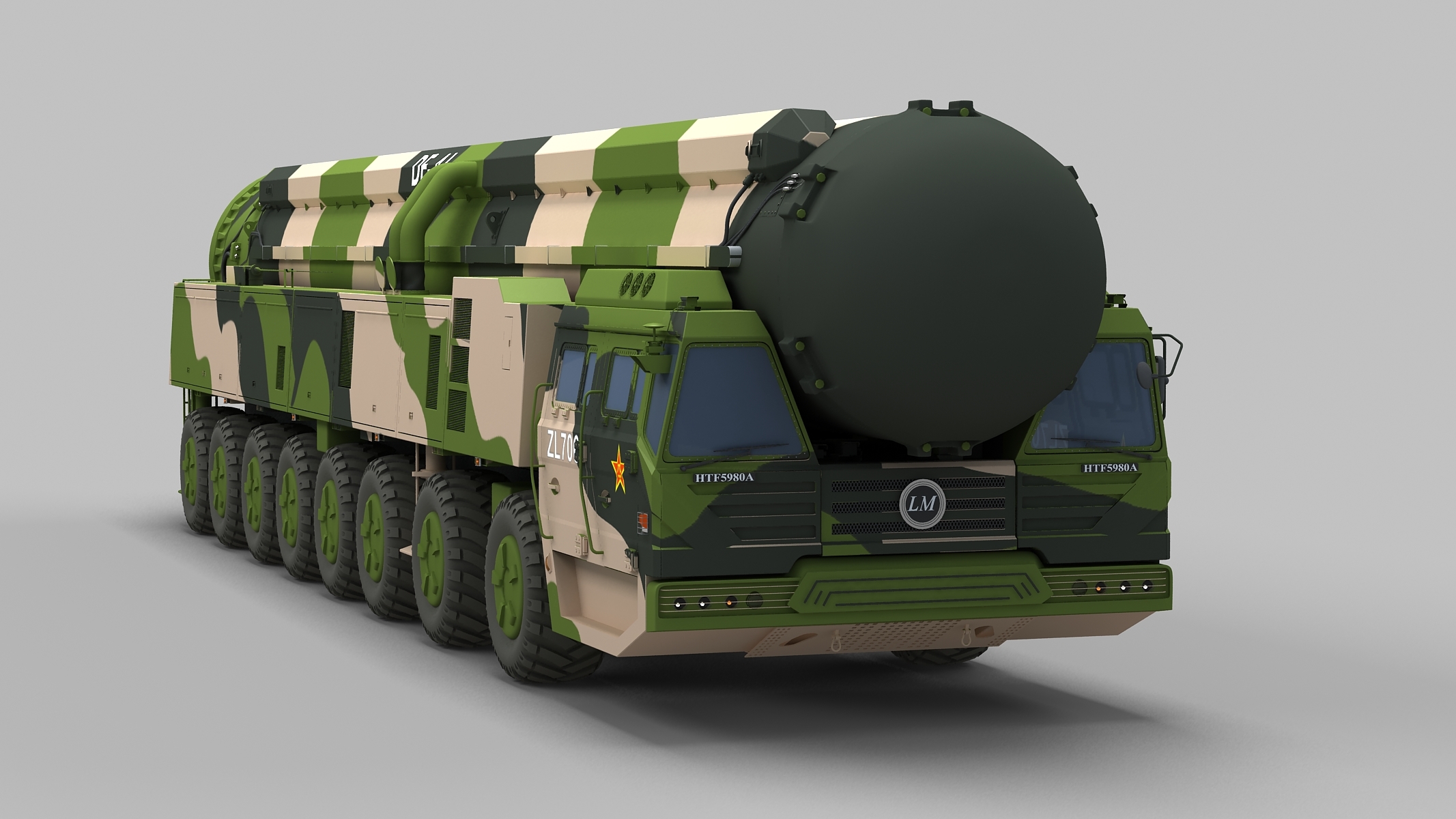 Chinese df-41 missile 3D model - TurboSquid 1468656