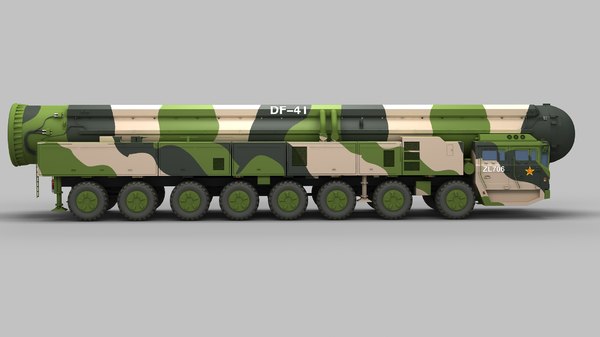 Chinese df-41 missile 3D model - TurboSquid 1468656