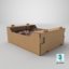 cardboard display box 03 3D model