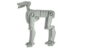 3D dog robot animation
