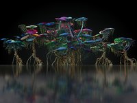 3D model avatar fungus tree pack