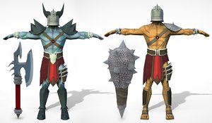 gladiator arms 3D model