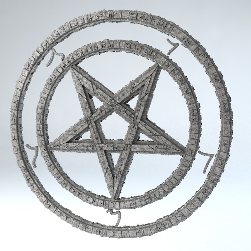 3D model pentagram - - TurboSquid 1468887