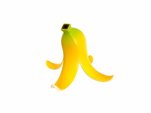 3D banana peel model