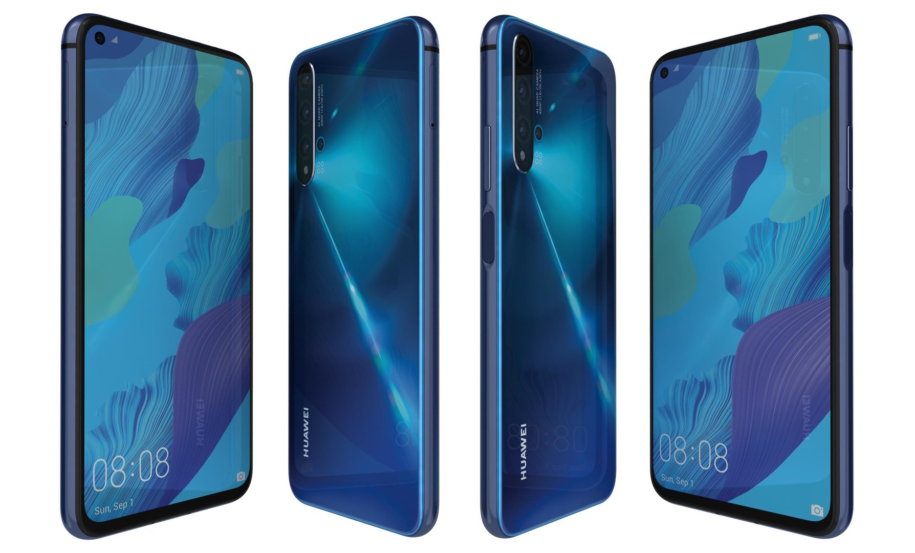 新品未使用 HUAWEI nova 5T ブルー SIMフリーandroid傷がほぼ皆無に ...