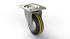 caster wheel 3D model