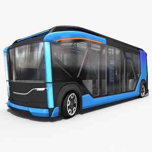 electric bus 3D
