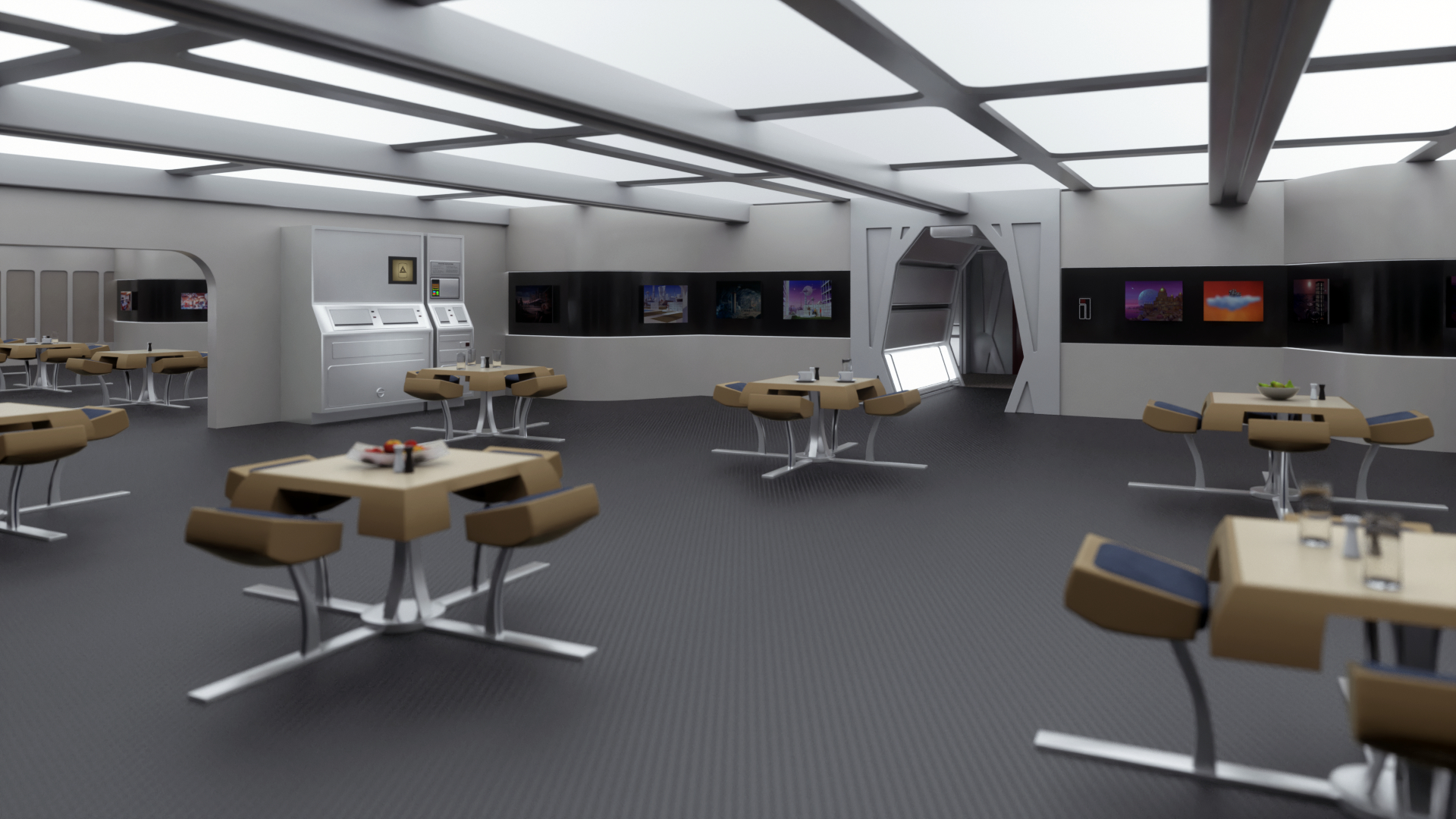 Enterprise A Cafeteria in 2021 Star trek models, Starship enterprise