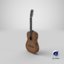 pbr guitar 3D model