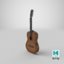 pbr guitar 3D model