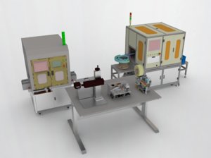 3D laser printer labeling machine model