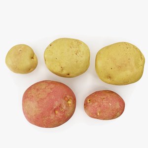 potatoes 01-05 hi polys 3D