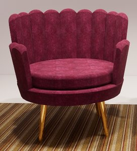 modern chair shell style model