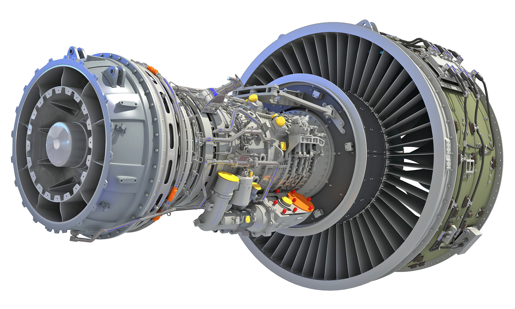 Geared turbofan engine 3D model TurboSquid 1469406