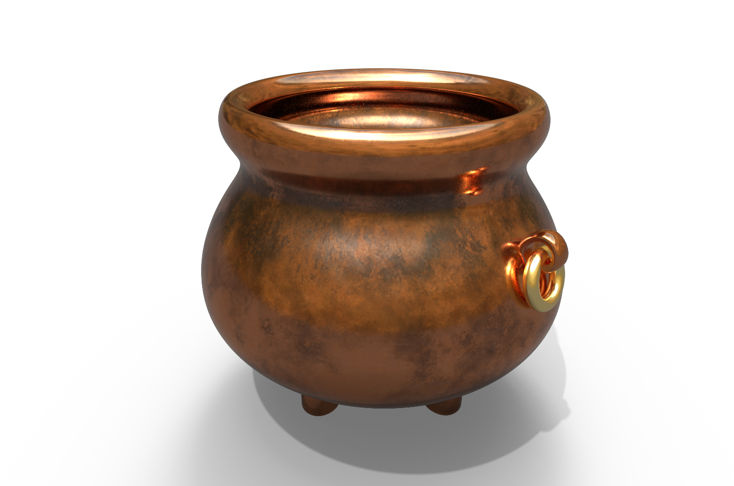3d model witch cauldron