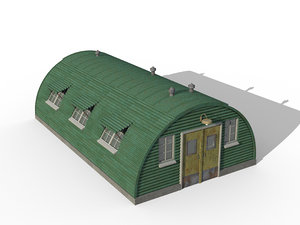 3D model quonset hut