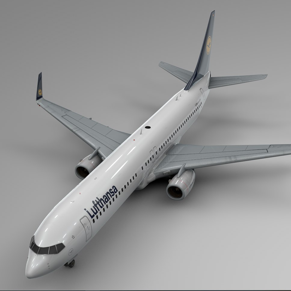 Lufthansa boeing 737800 l399 3D model TurboSquid 1469765