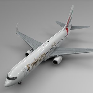 emirates boeing 737-800 l400 model