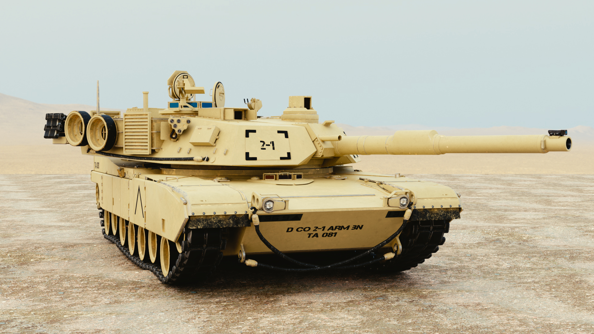 带内部的M1A2艾布拉姆斯3D模型 - TurboSquid 1469873