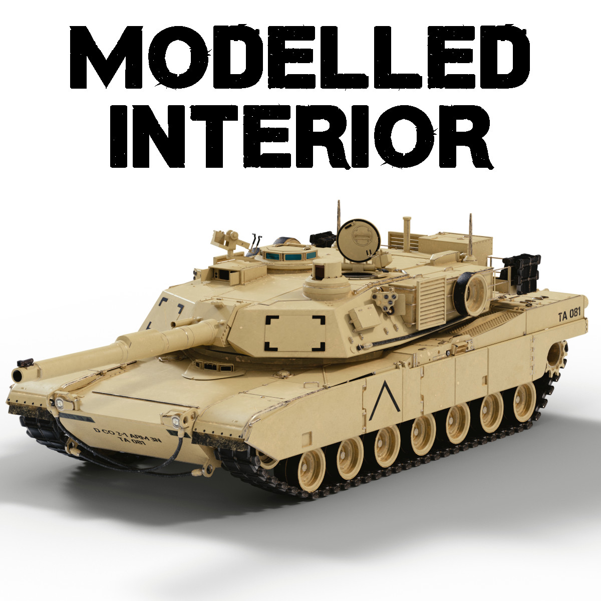 M1a2 Abrams With Interior