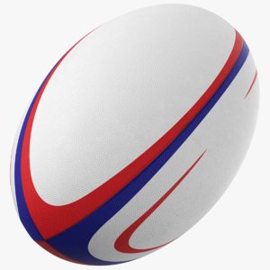 3D model generic rugby ball