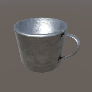 3D model metal cup