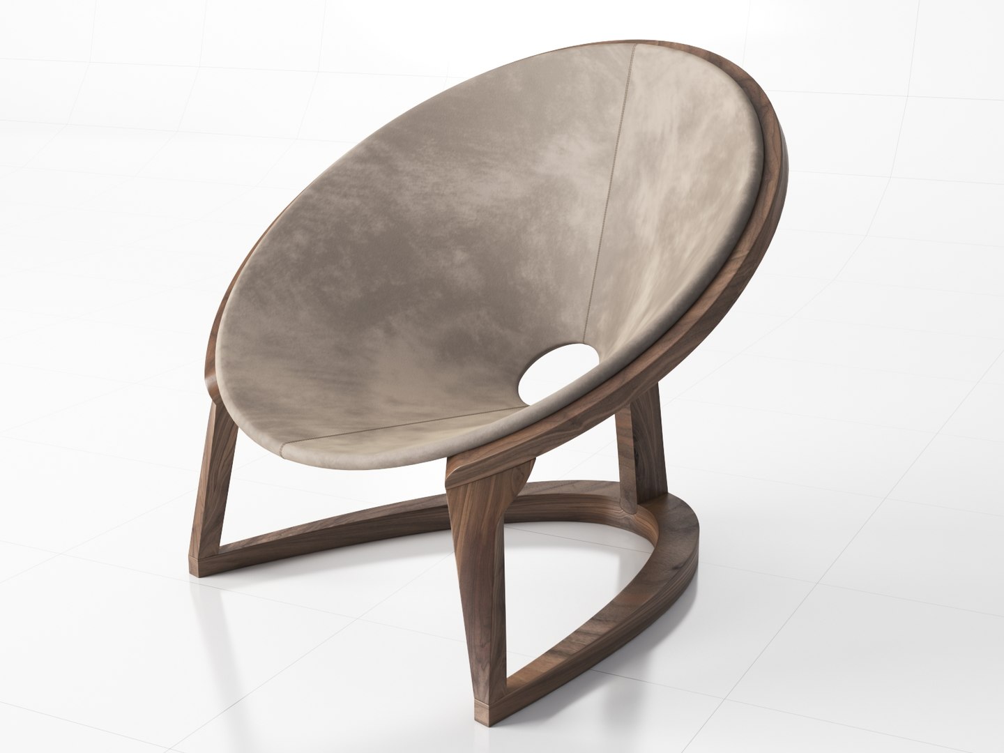 Yin yang lounge chair 3D TurboSquid 1470163