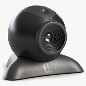 3D model webcam logitech dark 3