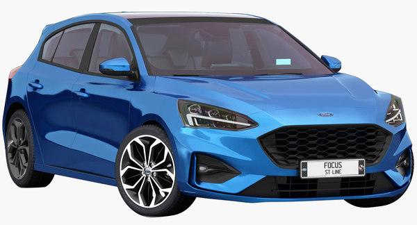 Ford Focus St Line 19 Niedriger Innenraum 3d Modell Turbosquid