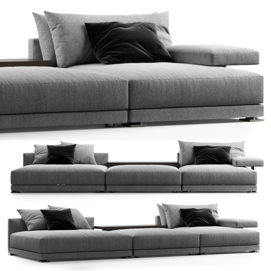 3D poliform bristol sofa set model TurboSquid 1470520