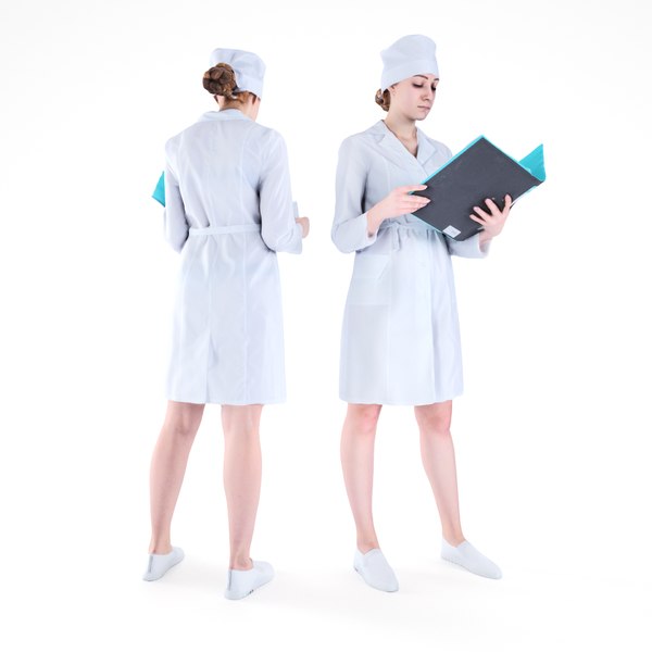 3D human nurse model