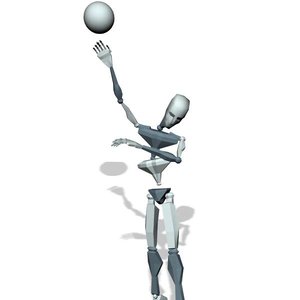 Volleyball player serve