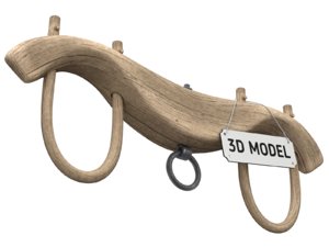 3D model wood