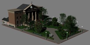 hill valley courthouse statler 3D
