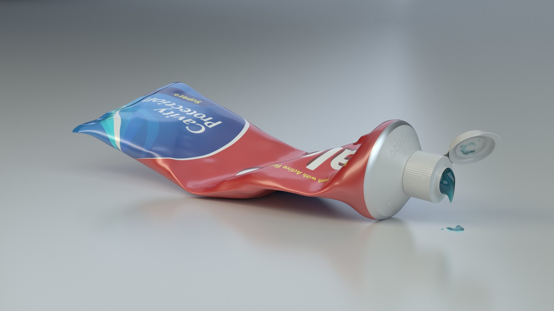 3D toothpaste tube TurboSquid 1469255